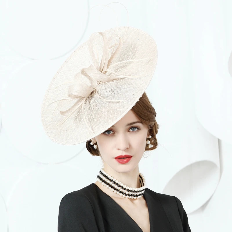 EE 2386 Spring and Summer/Original Design/Sinamay/Bowknot/Elegant/Party/Evening Headpiece/Tulle Fabric Hats Headpiece
