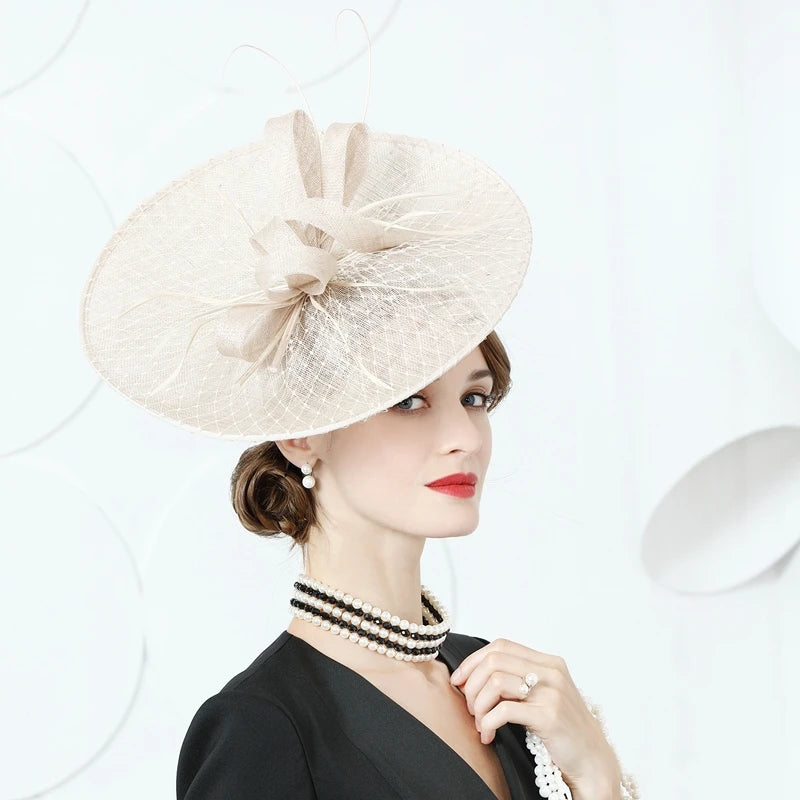 EE 2386 Spring and Summer/Original Design/Sinamay/Bowknot/Elegant/Party/Evening Headpiece/Tulle Fabric Hats Headpiece