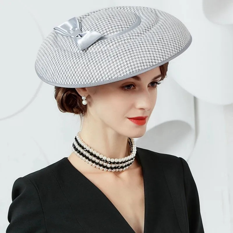 EE  2388 new winter British homburg contracted joker British female suits cap in Europe and the party hat