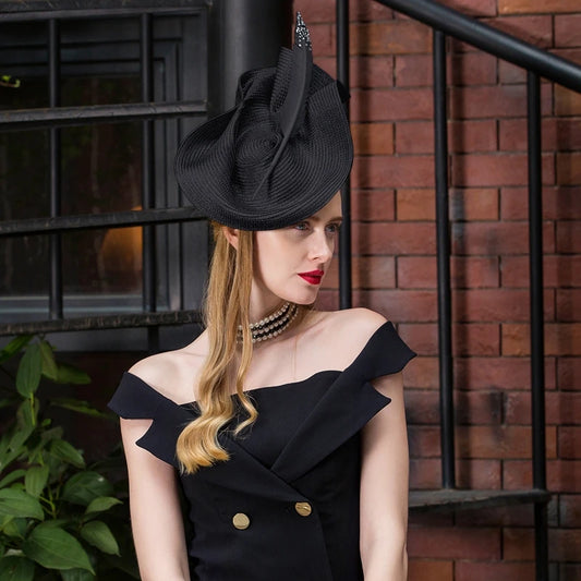 EE 2391 Spring and Summer/Stylish/Feather/Elegant Feminine Style/Birthday/Horse Race Headpiece /Fascinator Hat/Polyester Hats