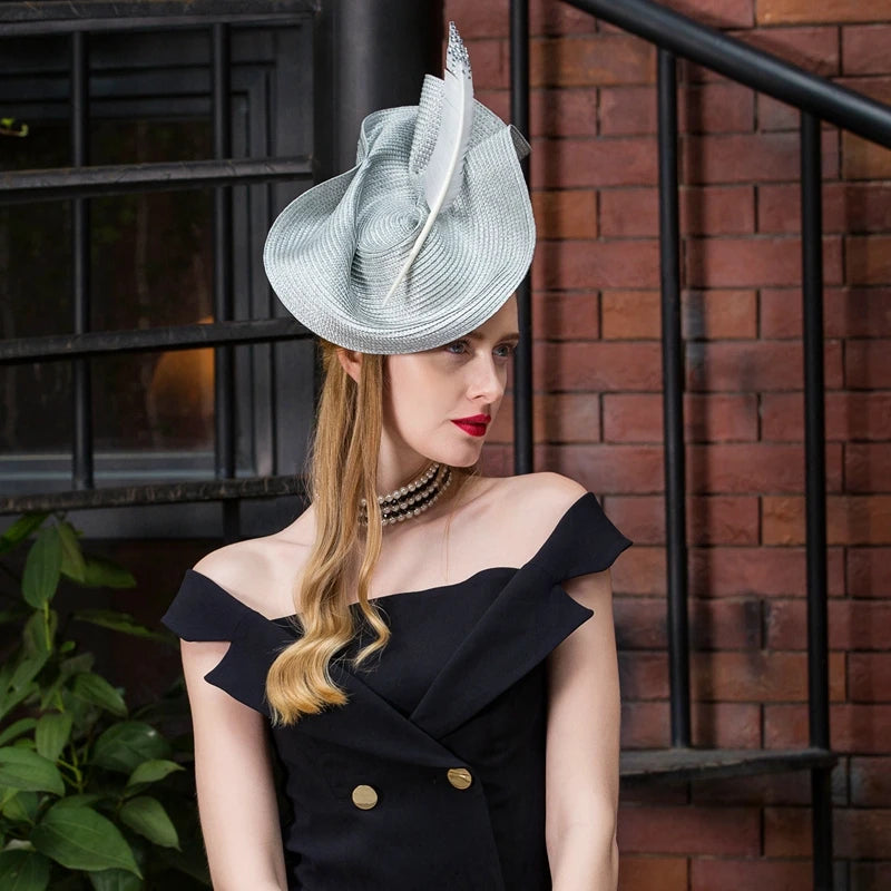 EE 2391 Spring and Summer/Stylish/Feather/Elegant Feminine Style/Birthday/Horse Race Headpiece /Fascinator Hat/Polyester Hats