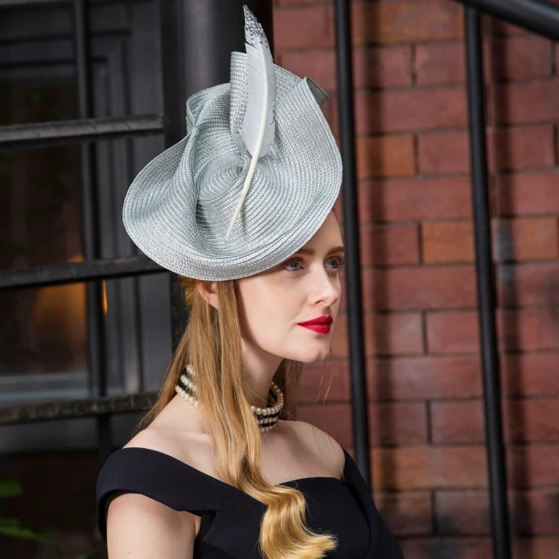 EE 2391 Spring and Summer/Stylish/Feather/Elegant Feminine Style/Birthday/Horse Race Headpiece /Fascinator Hat/Polyester Hats