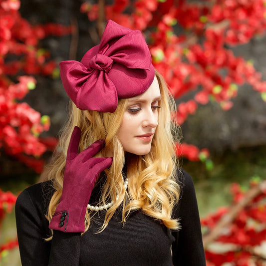 EE 3023 new winter hats British elegant party hats female homburg restoring ancient ways of England