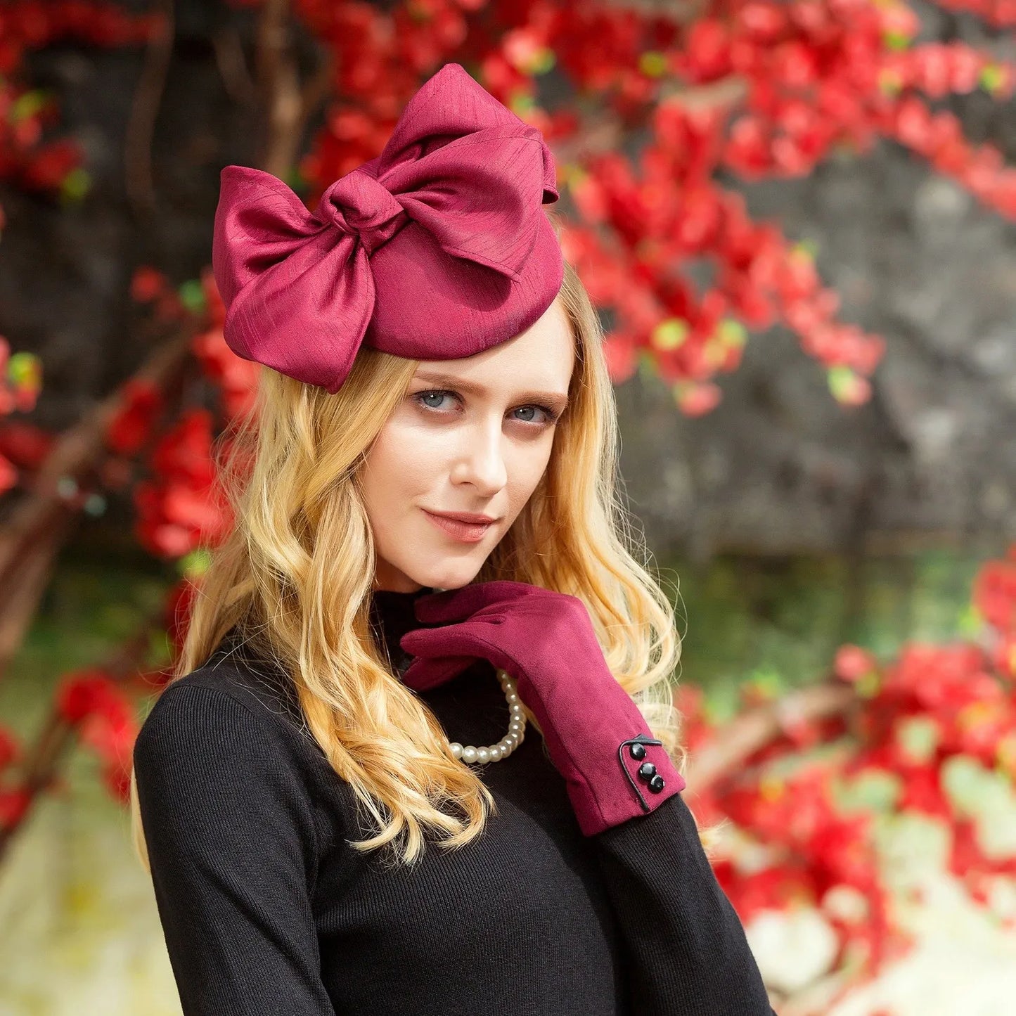 EE 3023 new winter hats British elegant party hats female homburg restoring ancient ways of England