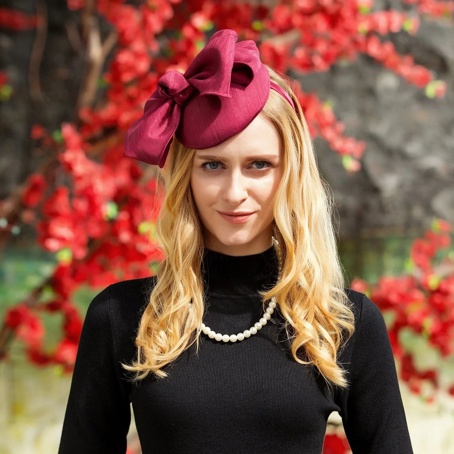 EE 3023 new winter hats British elegant party hats female homburg restoring ancient ways of England