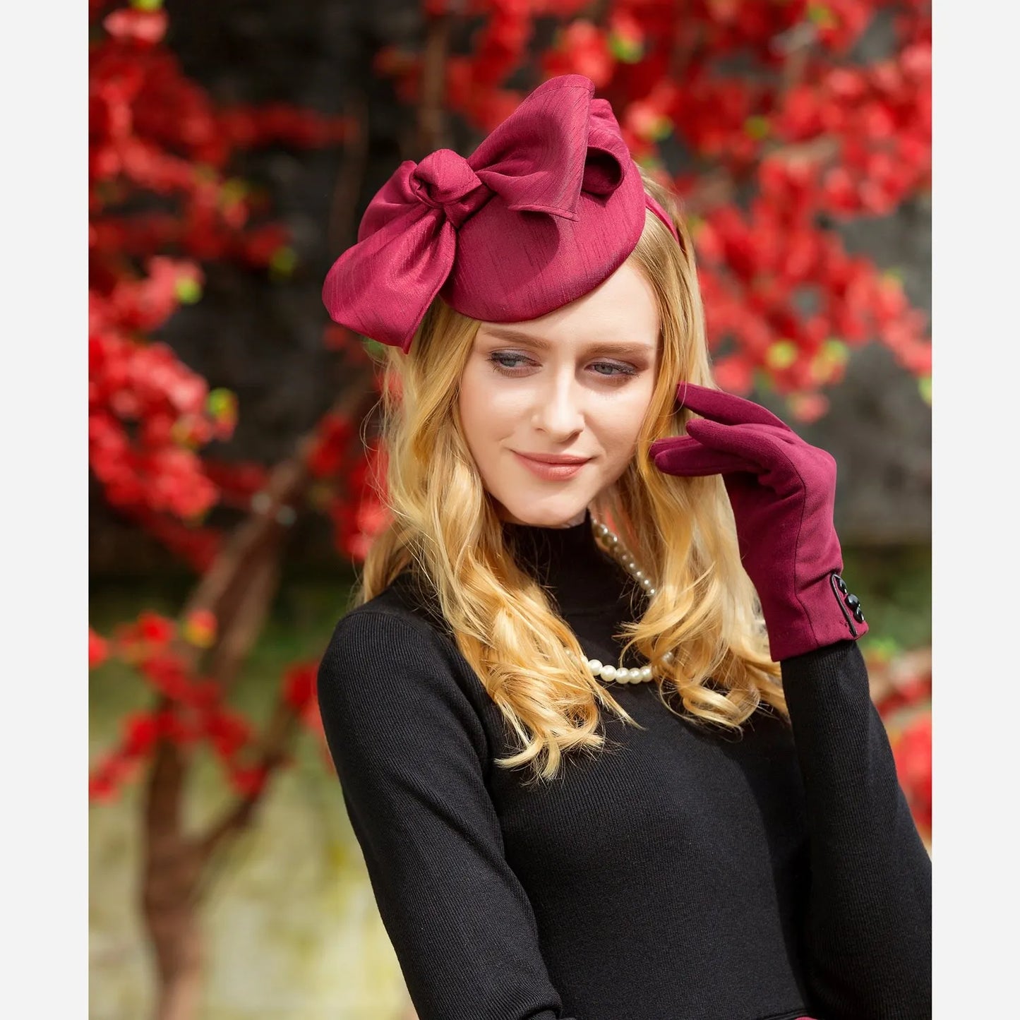 EE 3023 new winter hats British elegant party hats female homburg restoring ancient ways of England