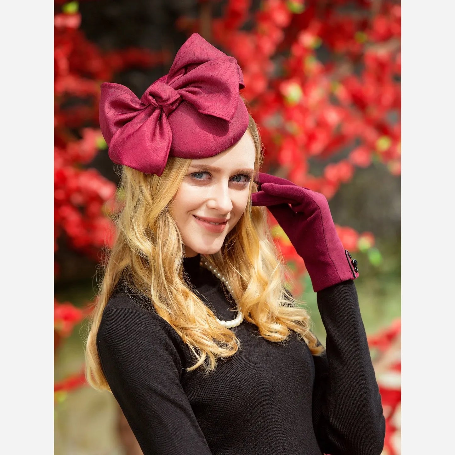 EE 3023 new winter hats British elegant party hats female homburg restoring ancient ways of England