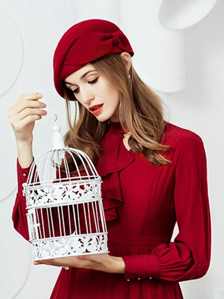 EE 3036 new winter wool hat sweet street hipster winter hats women of England  Warm and stylish