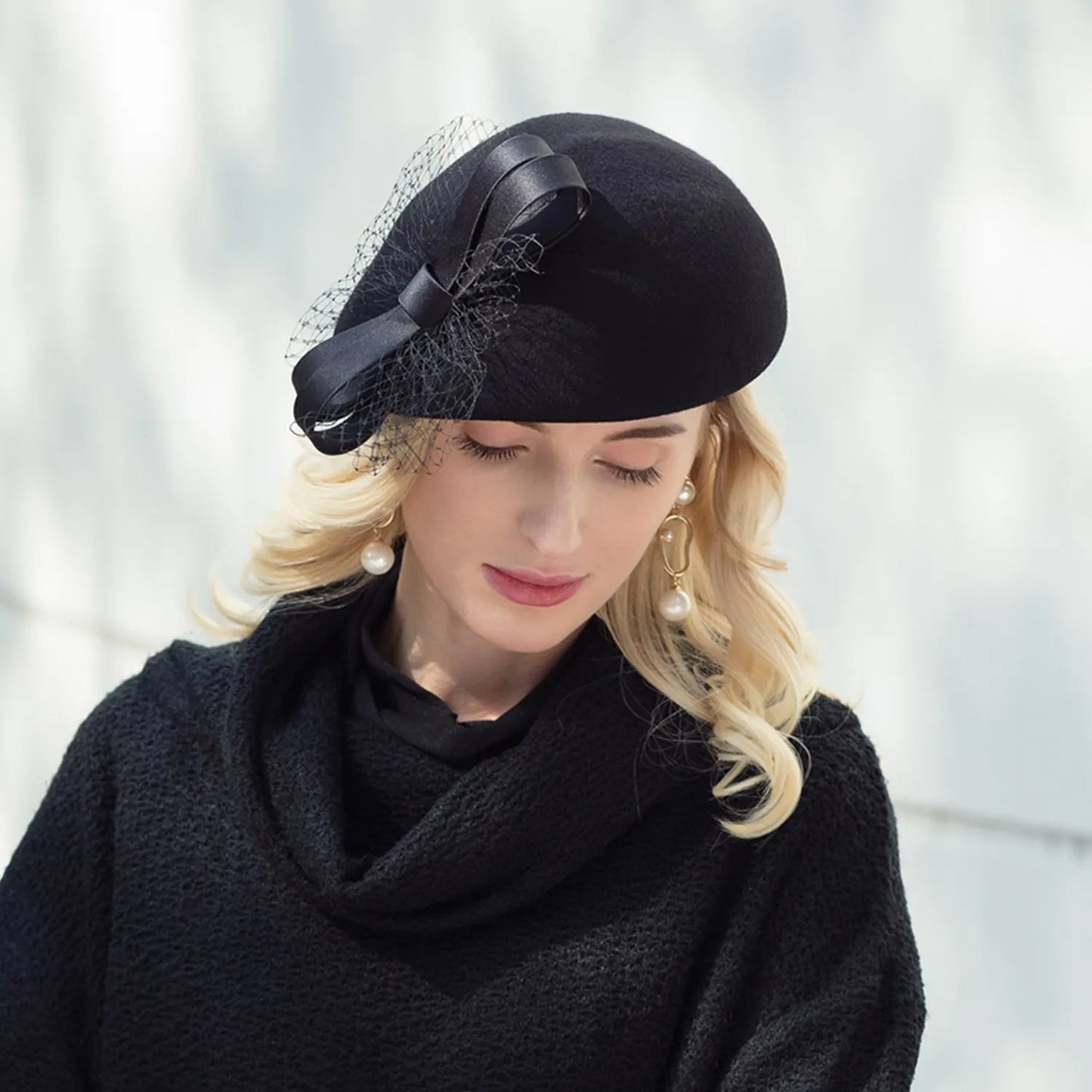 EE 3041 elegant beret children about British fashion wool hat female winter travel hat