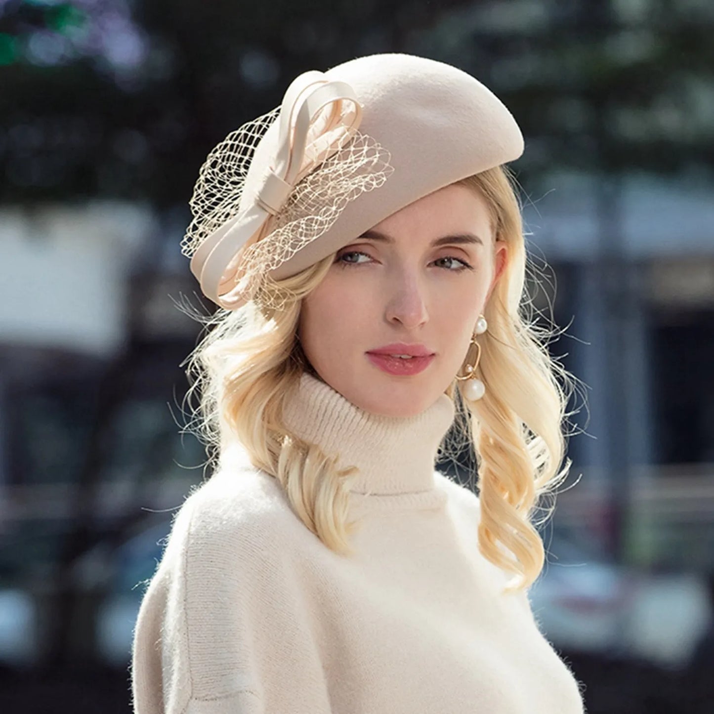 EE 3041 elegant beret children about British fashion wool hat female winter travel hat