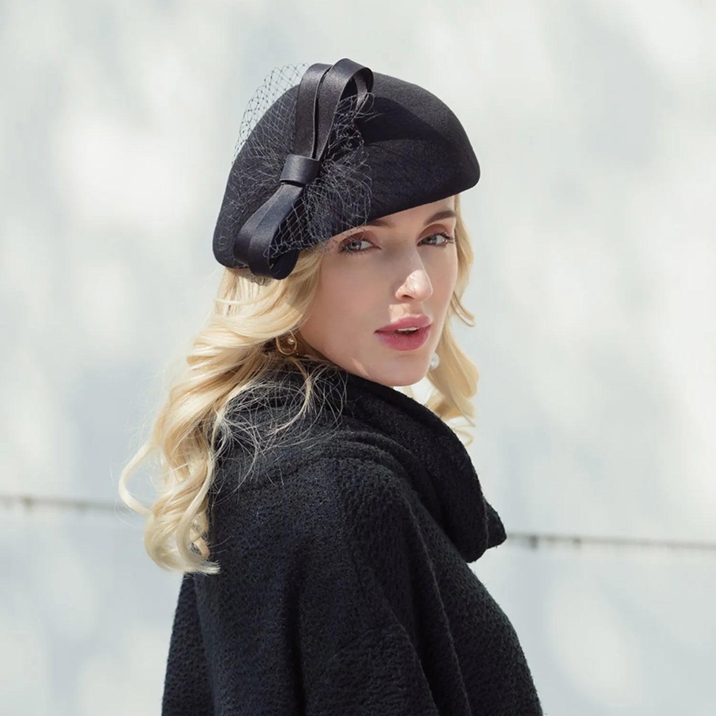 EE 3041 elegant beret children about British fashion wool hat female winter travel hat