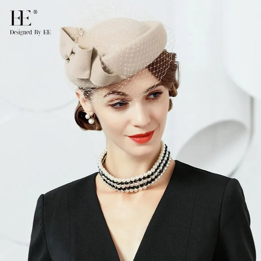 EE 3057 new winter leisure design the autumn joker hat female elegant British wool hat party hats