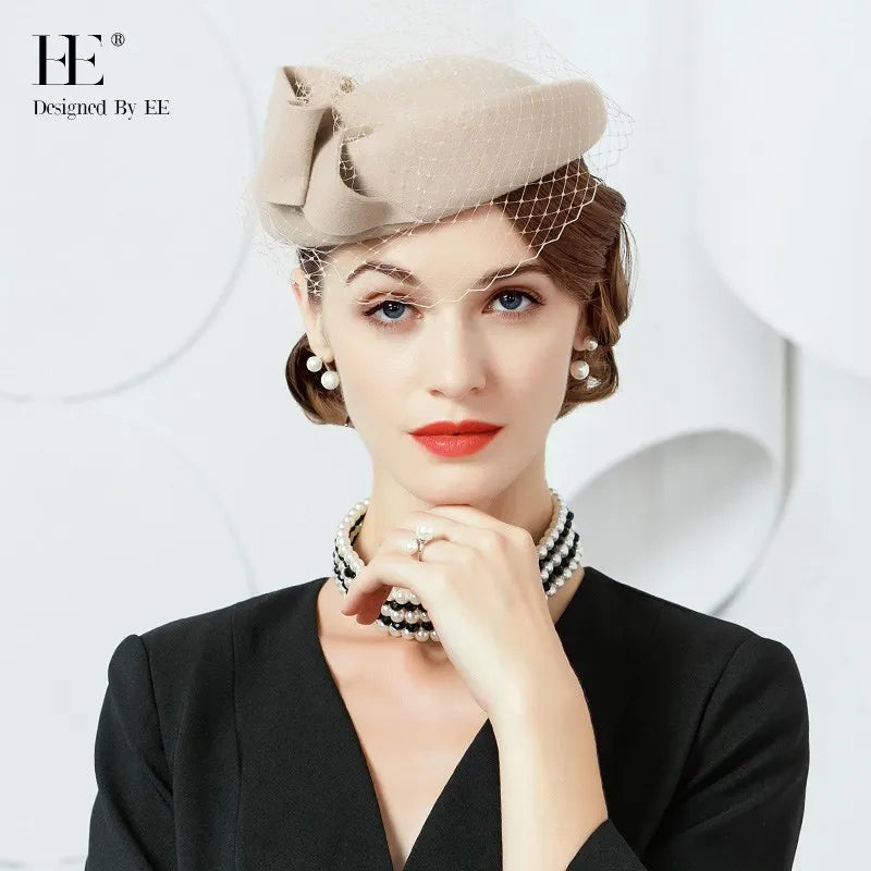 EE 3057 new winter leisure design the autumn joker hat female elegant British wool hat party hats