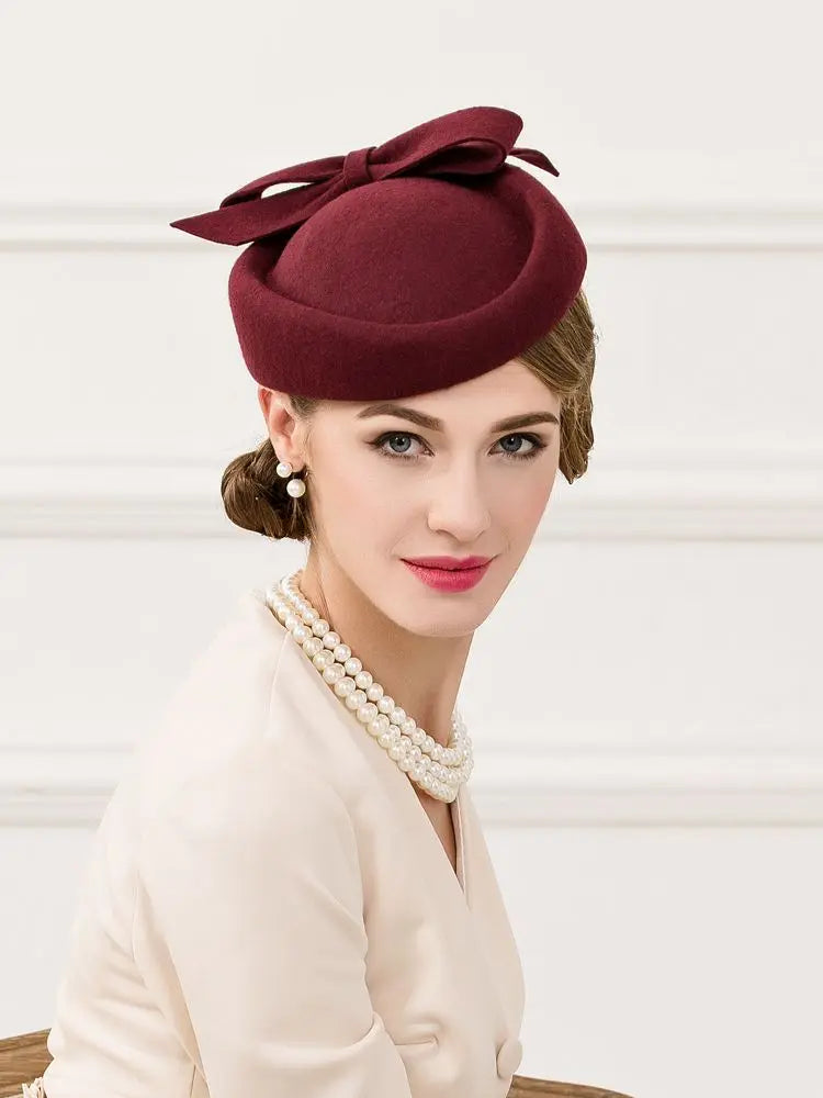 EE 3063 100% Australian Wool Felt /Wedding Party /Elegant Feminine Style Hats /Ladies Derby Hat/Fedoras /Ladies Tea Party