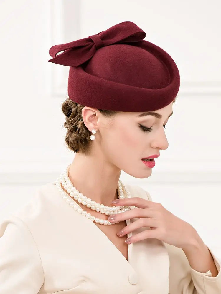 EE 3063 100% Australian Wool Felt /Wedding Party /Elegant Feminine Style Hats /Ladies Derby Hat/Fedoras /Ladies Tea Party