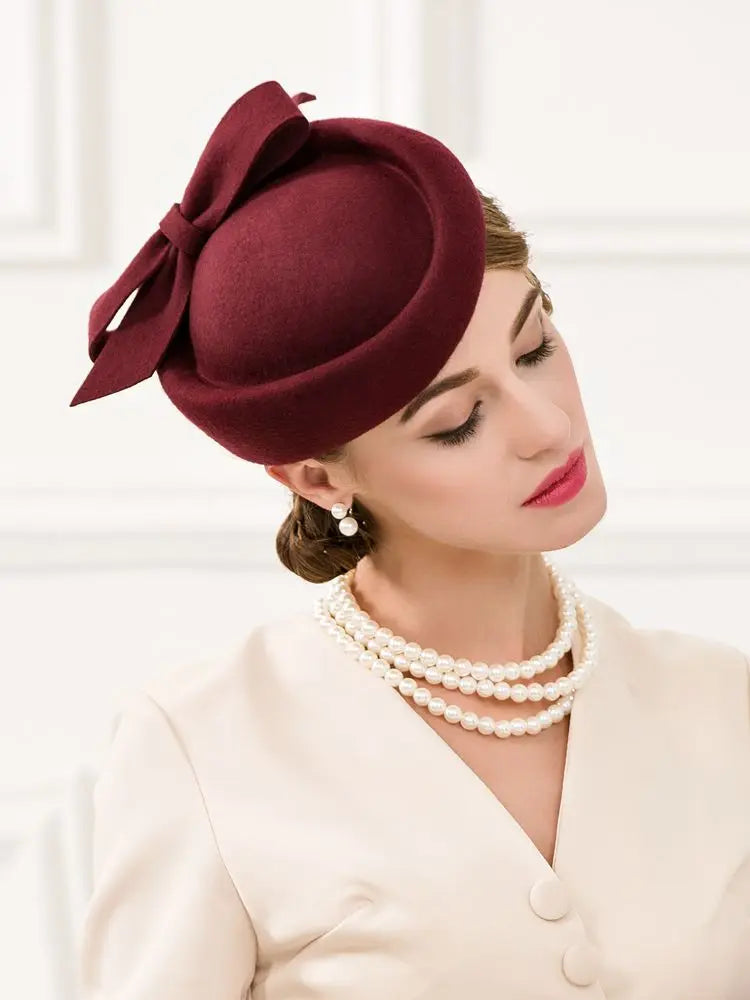 EE 3063 100% Australian Wool Felt /Wedding Party /Elegant Feminine Style Hats /Ladies Derby Hat/Fedoras /Ladies Tea Party