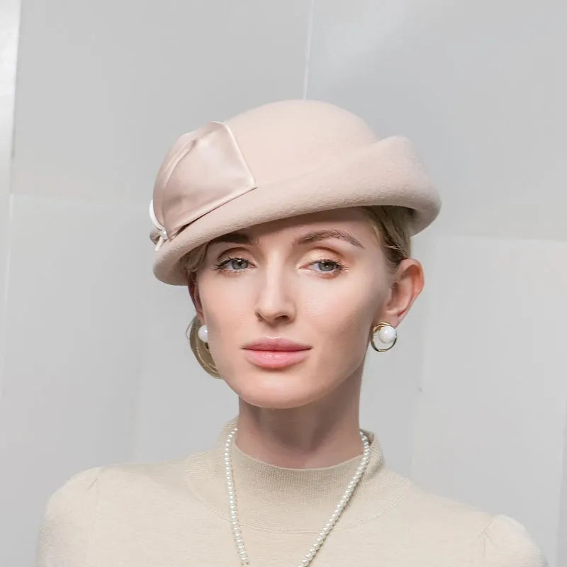 EE 3070  new winter wool hat beret elegant British cloth joker ladies hats during the winter