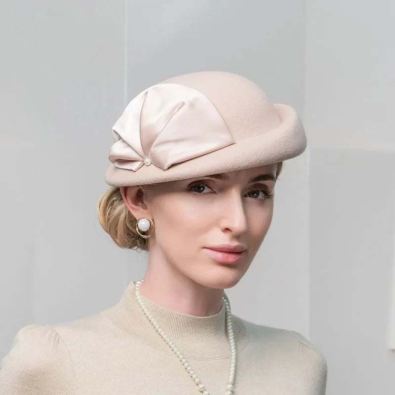 EE 3070  new winter wool hat beret elegant British cloth joker ladies hats during the winter