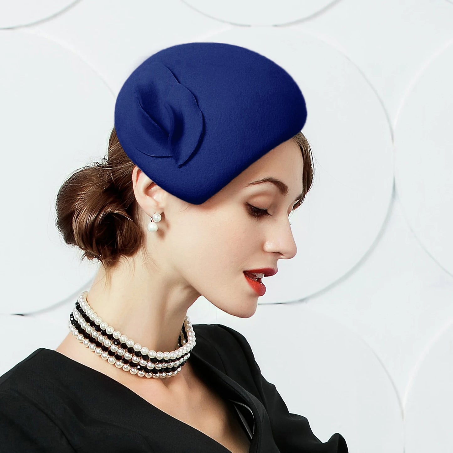 EE 3101 winter 100% wool/pink/hat/elegant tea party/pillbox hats/Kentucky Derby hats