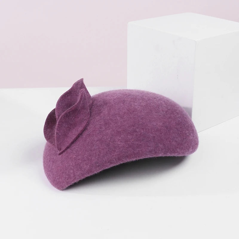 EE 3101 winter 100% wool/pink/hat/elegant tea party/pillbox hats/Kentucky Derby hats