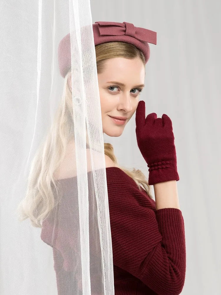 EE 3103 the new winter hats female British wool socialite party adult homburg restoring ancient ways