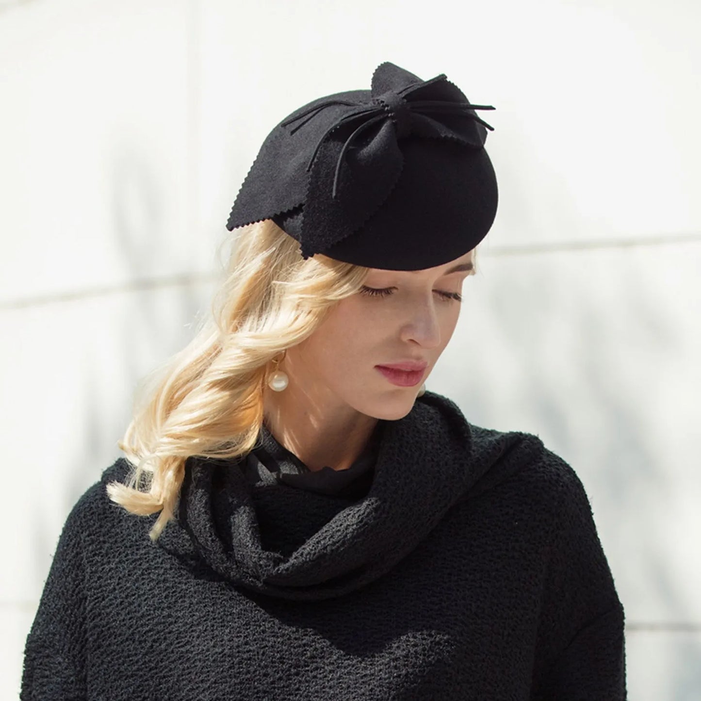 EE 3104 hat female new winter British restoring ancient ways leopard grain decoration homburg party dress socialite headdress