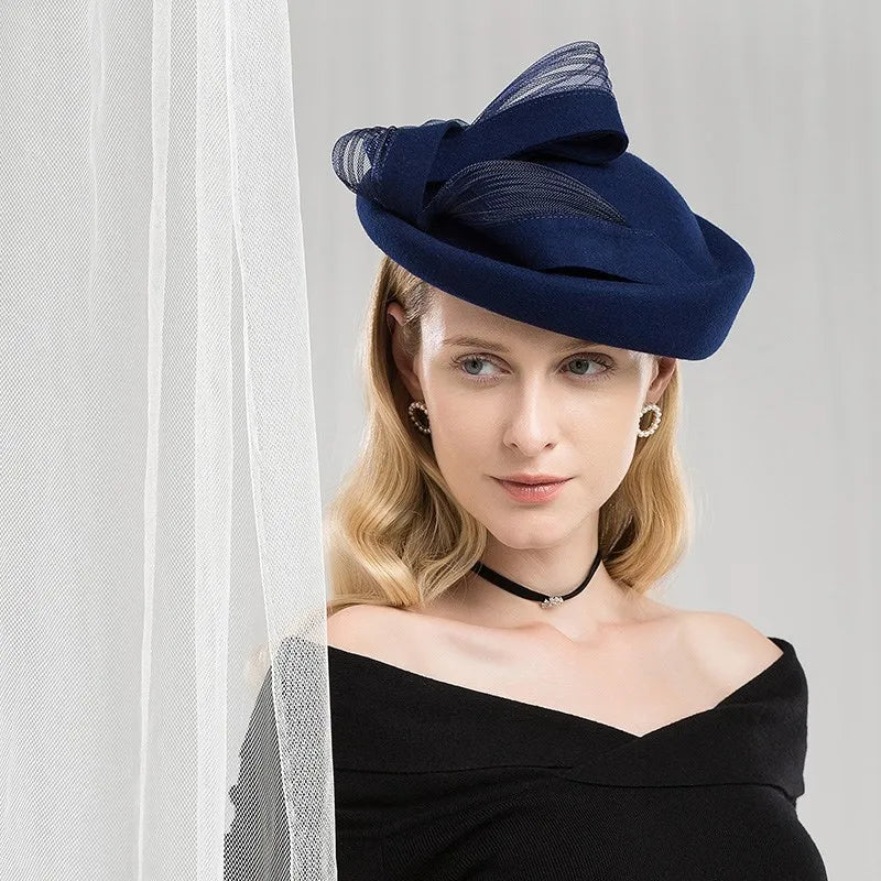 EE 3119  new winter wool beret qiu dong joker hat woman felt trilby restoring ancient ways of England