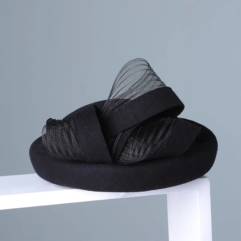 EE 3119  new winter wool beret qiu dong joker hat woman felt trilby restoring ancient ways of England