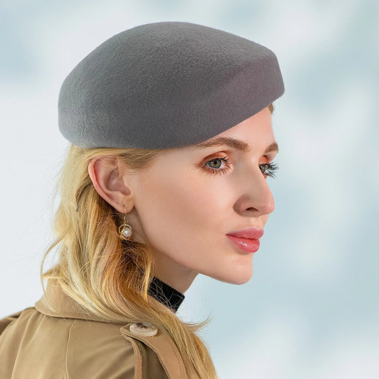 EE 3144 new winter wool felt beret leisure joker red hat children winter fashion network