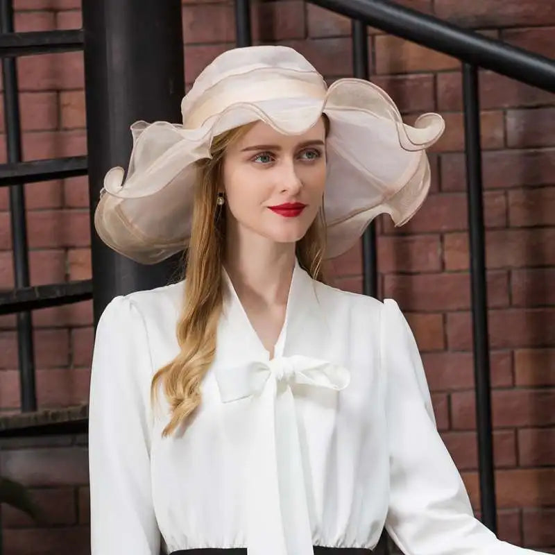 EE 4004 Organza  Pink Pillbox Hats