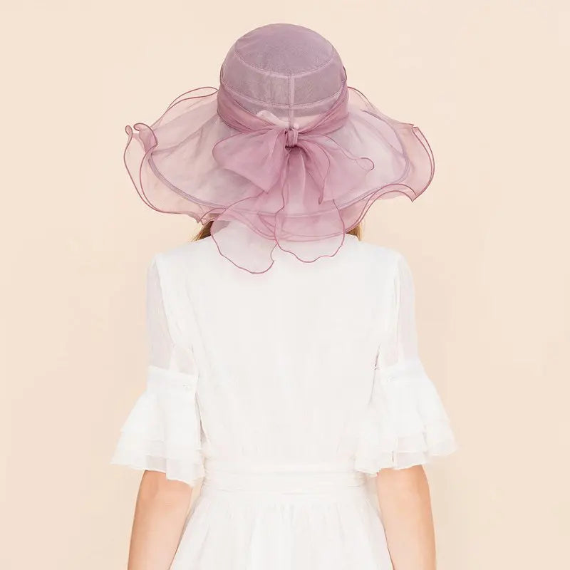 EE 4004 Organza  Pink Pillbox Hats