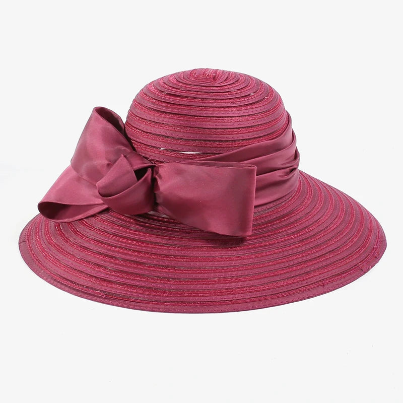 EE 4012 Spring and Summer  /Leisure /Sunshade Beach Hat/ stripe /Wide Brim /Elegant Tea Party /Casual /Daily Wear
