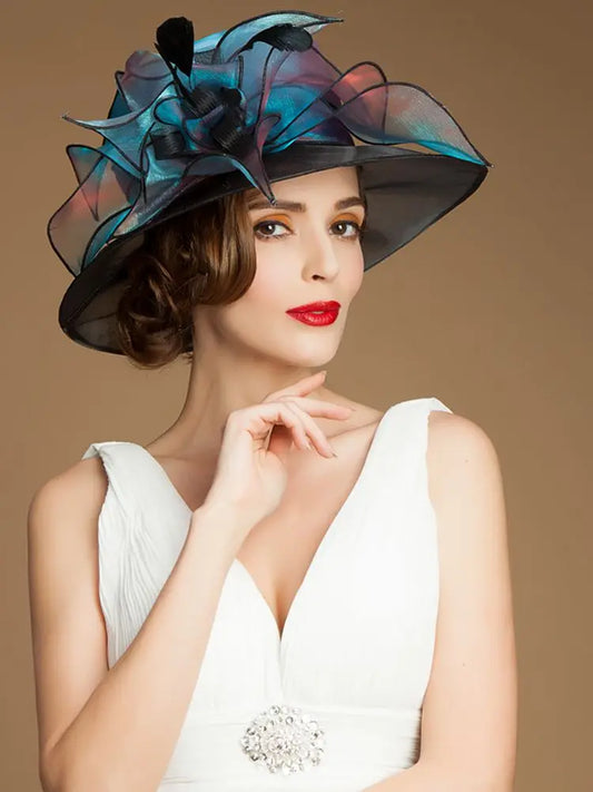 EE 4034 Spring and Summer/Horse Race Headpiece /Organza /Carnival /Special Occasion /Evening Headpiece  /Cocktail Derby Party