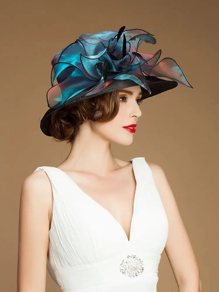 EE 4034 Spring and Summer/Horse Race Headpiece /Organza /Carnival /Special Occasion /Evening Headpiece  /Cocktail Derby Party
