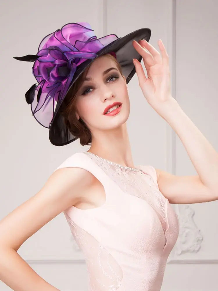 EE 4034 Spring and Summer/Horse Race Headpiece /Organza /Carnival /Special Occasion /Evening Headpiece  /Cocktail Derby Party