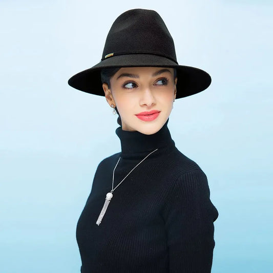 EE 5023 new winter wool hat lady British windy eaves shopping lady hat Sir Knight caps