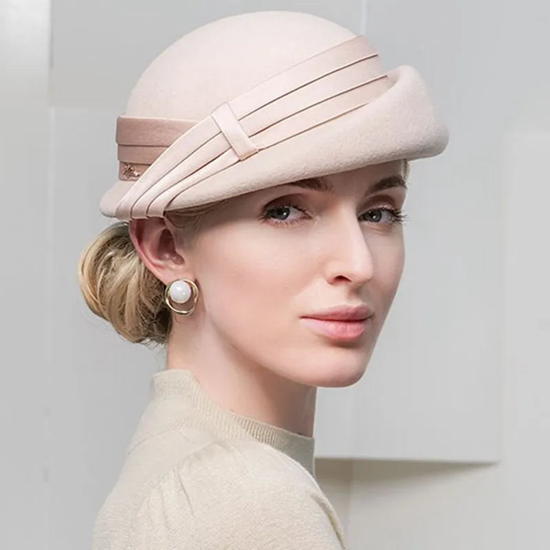 EE 5053 Autumn/Winter New Fashionable Face Small Popular Beret English Wool Top Hat Winter Hat Women's Style