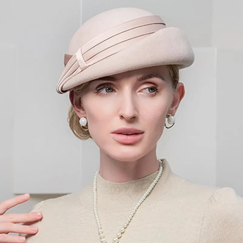 EE 5053 Autumn/Winter New Fashionable Face Small Popular Beret English Wool Top Hat Winter Hat Women's Style