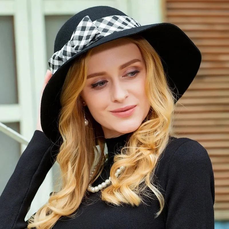 EE 5056 Autumn and winter youth warm woolen top hat Korean version of casual casual winter British hat woman
