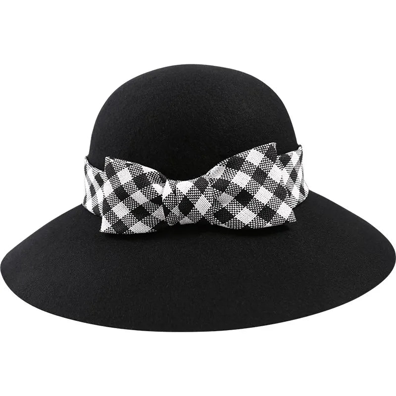 EE 5056 Autumn and winter youth warm woolen top hat Korean version of casual casual winter British hat woman