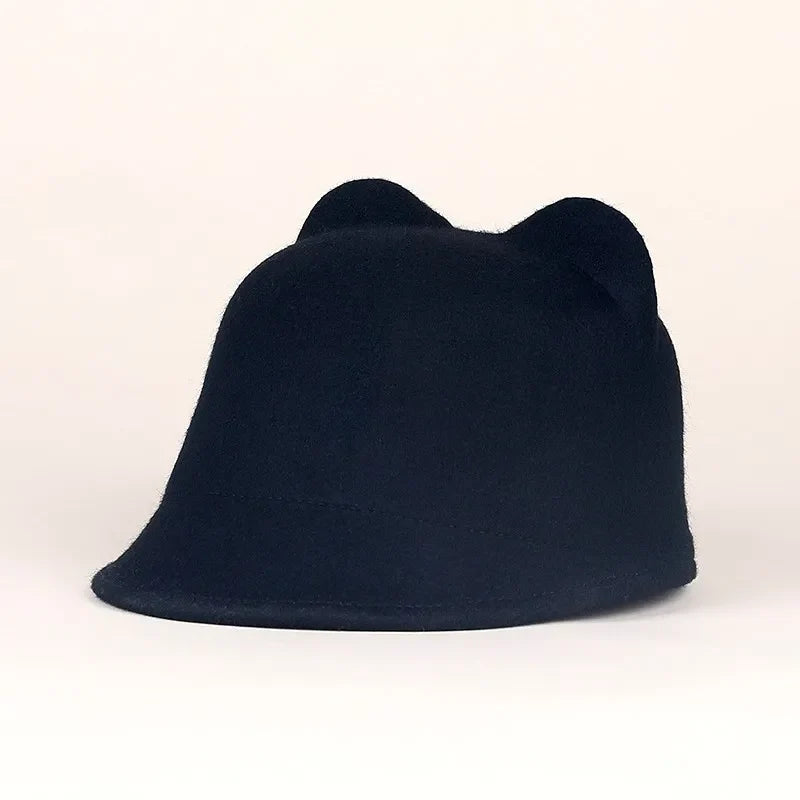 FADVES Stylish Wool Felt Newsboy Cap,  Classic Flat Brim Design, Indoor Fashion Accessory 5067