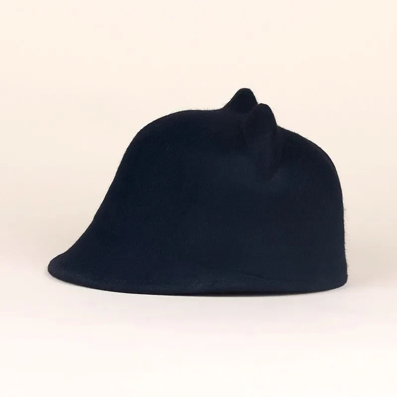 FADVES Stylish Wool Felt Newsboy Cap,  Classic Flat Brim Design, Indoor Fashion Accessory 5067