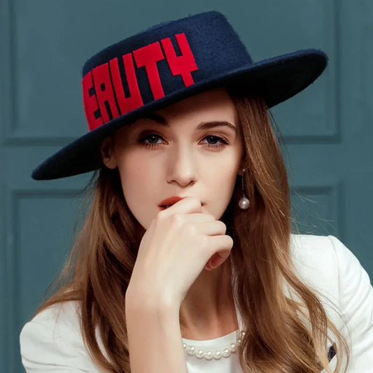 EE 5073 Autumn winter Europe and the United States casual all-match woolen hat fashion lady Autumn woolen hat woman