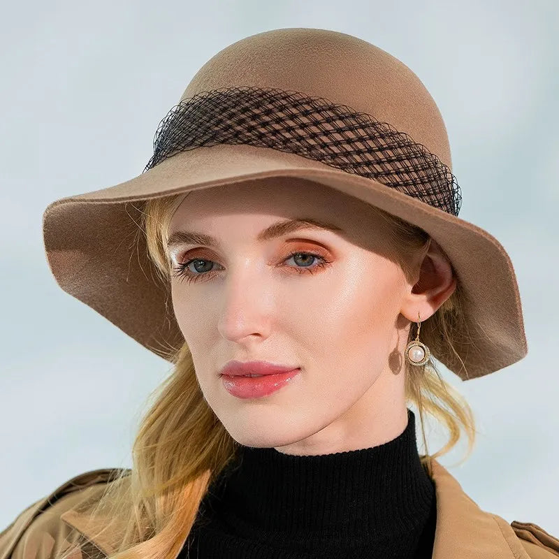 EE 5082  Autumn and Winter Top Hat Versatile and Elegant Hat for Women