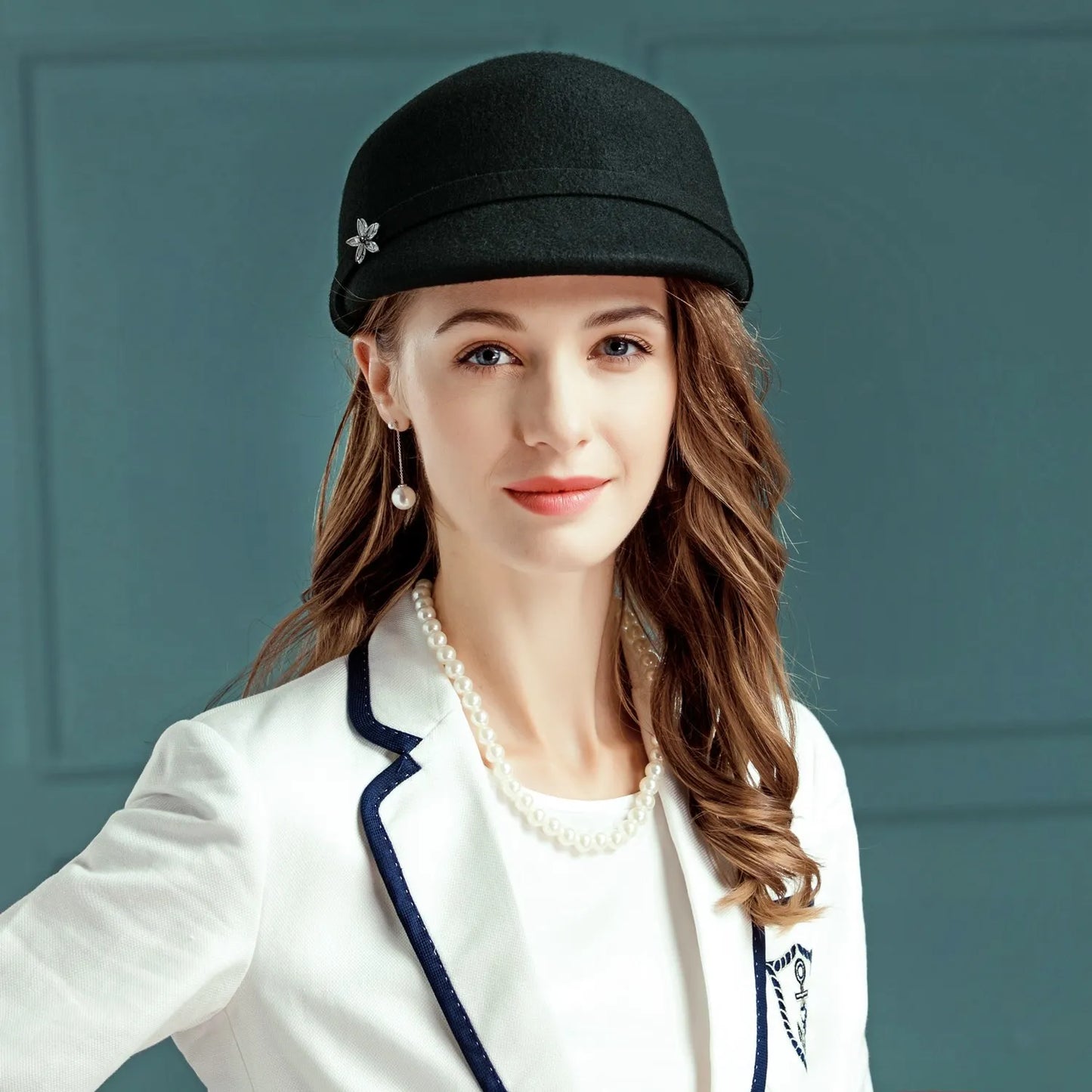 EE 5093 autumn and winter new British top hat simple hundred woolen hat winter ladies leisure travel woolen hat woman