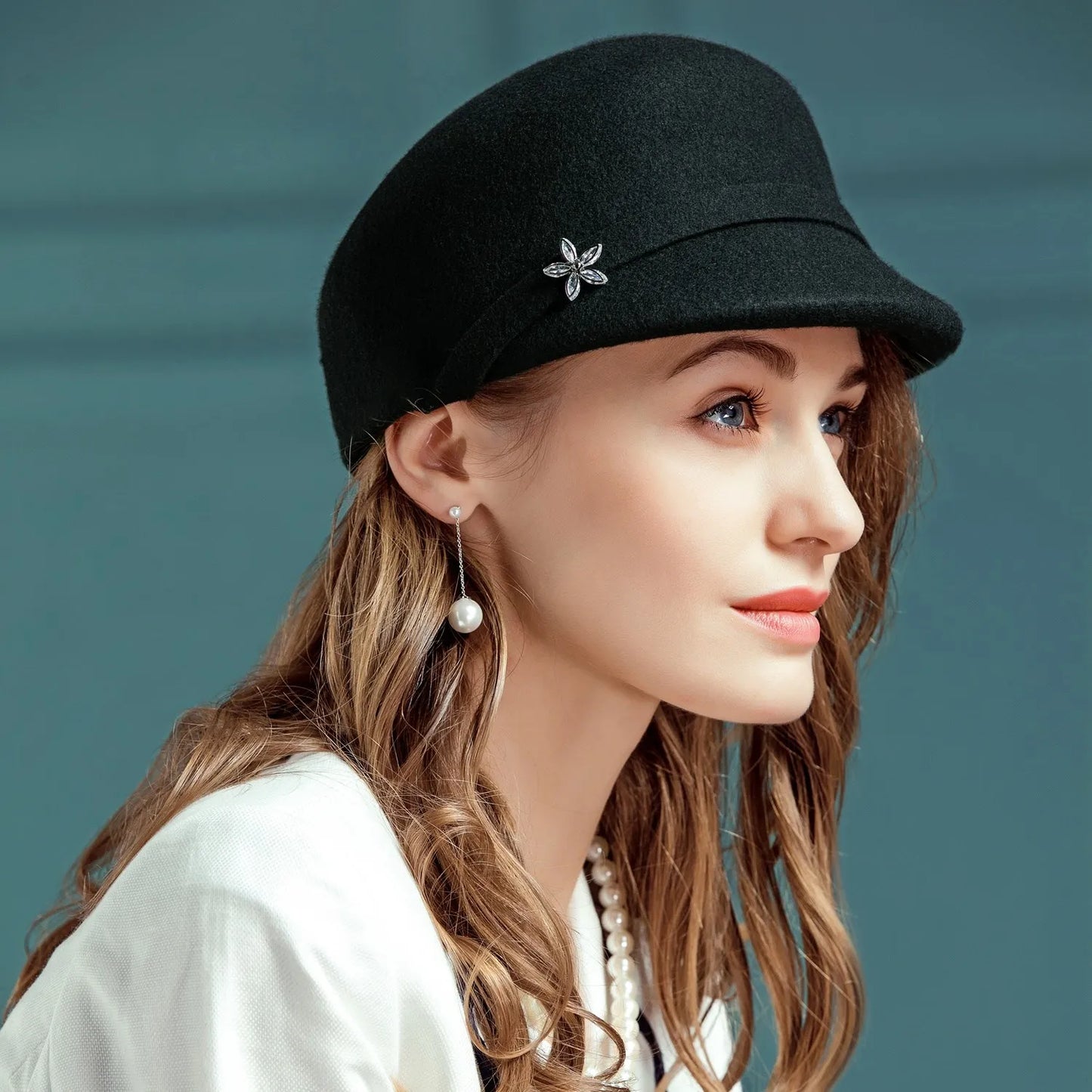 EE 5093 autumn and winter new British top hat simple hundred woolen hat winter ladies leisure travel woolen hat woman