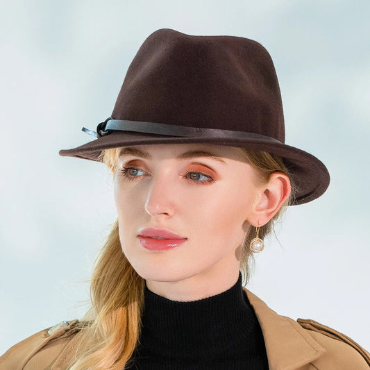EE 5095 new winter belt decorated unisex jazz cap contracted joker wool hat