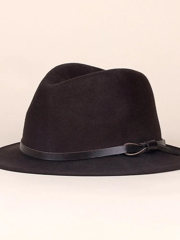 EE 5095 new winter belt decorated unisex jazz cap contracted joker wool hat
