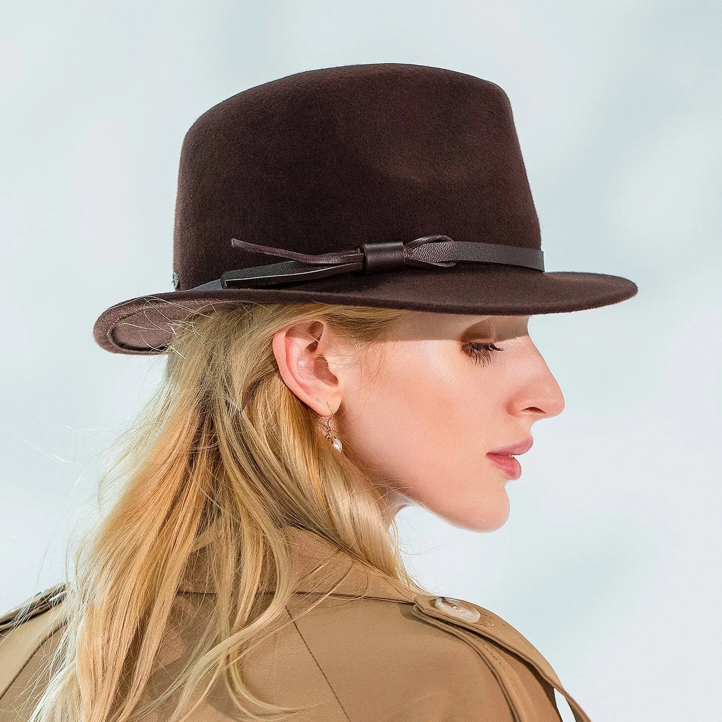 EE 5095 new winter belt decorated unisex jazz cap contracted joker wool hat