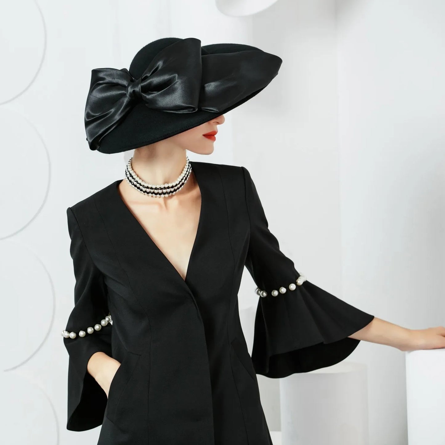 EE 5107 autumn and winter new British retro wool top hat Korean version of hipster casual all-match ball hat girl